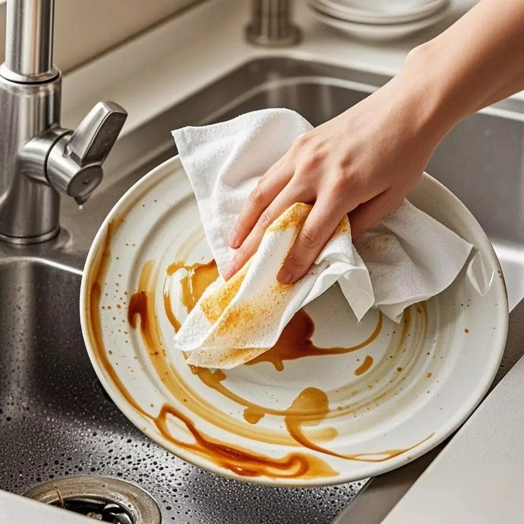 Tisu tangan dapur ： pembunuh minyak dapur