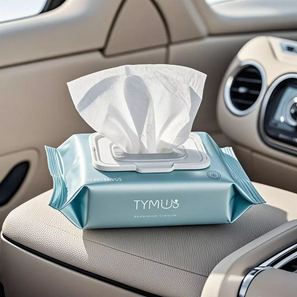 Tisu basah tymus untuk mobil penjaga mobil Anda