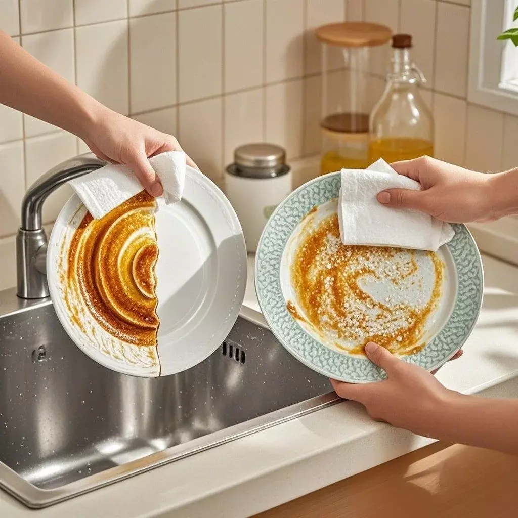 Membersihkan tisu basah untuk dapur